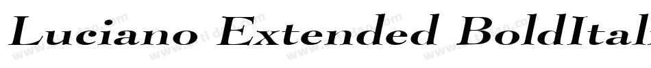 Luciano Extended BoldItalic字体转换